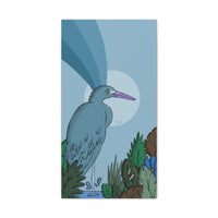 Four Birds (Blue Heron) Canvas